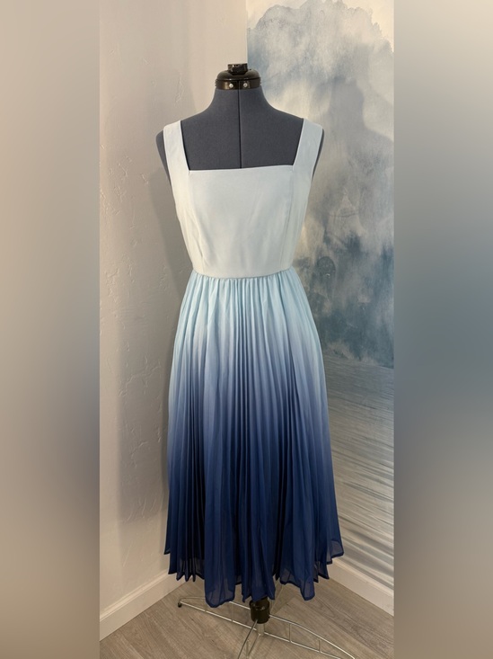 Fehaute Dresses & Skirts - Women's Ombre Light to Navy Blue Pleated Maxi Dress #355
